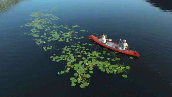 Kanutour auf dem See